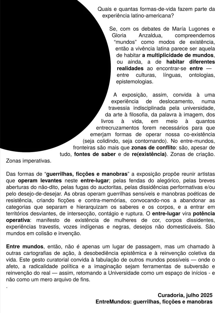 Cartaz evento EntreMundos